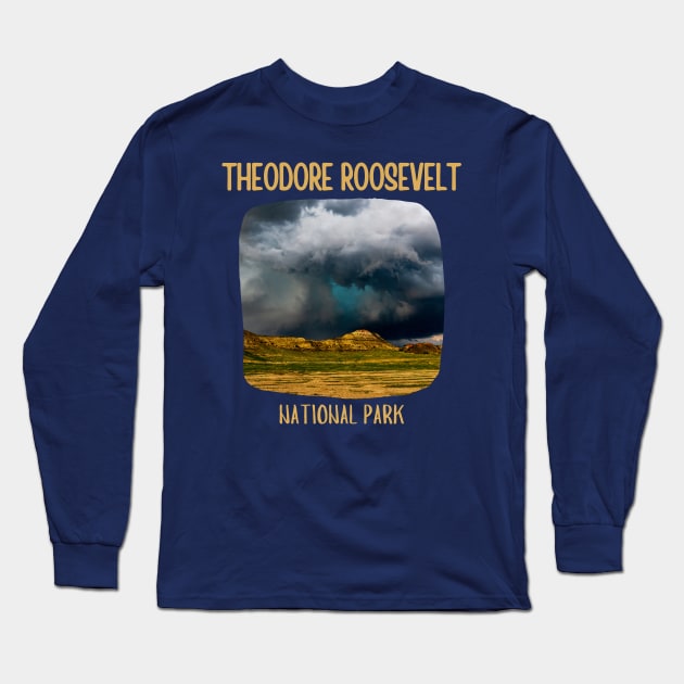 Theodore Roosevelt National Park Long Sleeve T-Shirt by Souls.Print